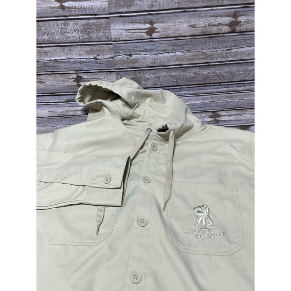 Under‎ Armour Men’s Wounded Warrior Project Beige Jacket EUC Large - Picture 1 of 7